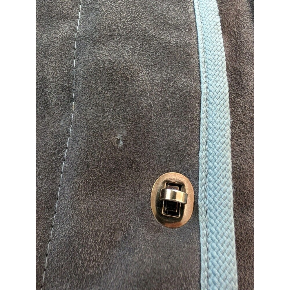 Sasson Austrian Style Faux Leather Suede Shearling Jacket Women's Size 11/12 - Picture 4 of 10